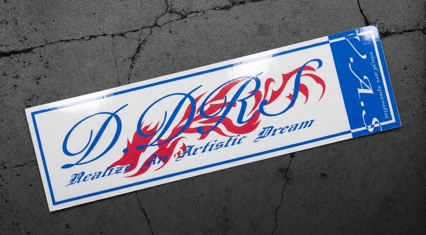 White Ticket Classic Logo -  Box Sticker